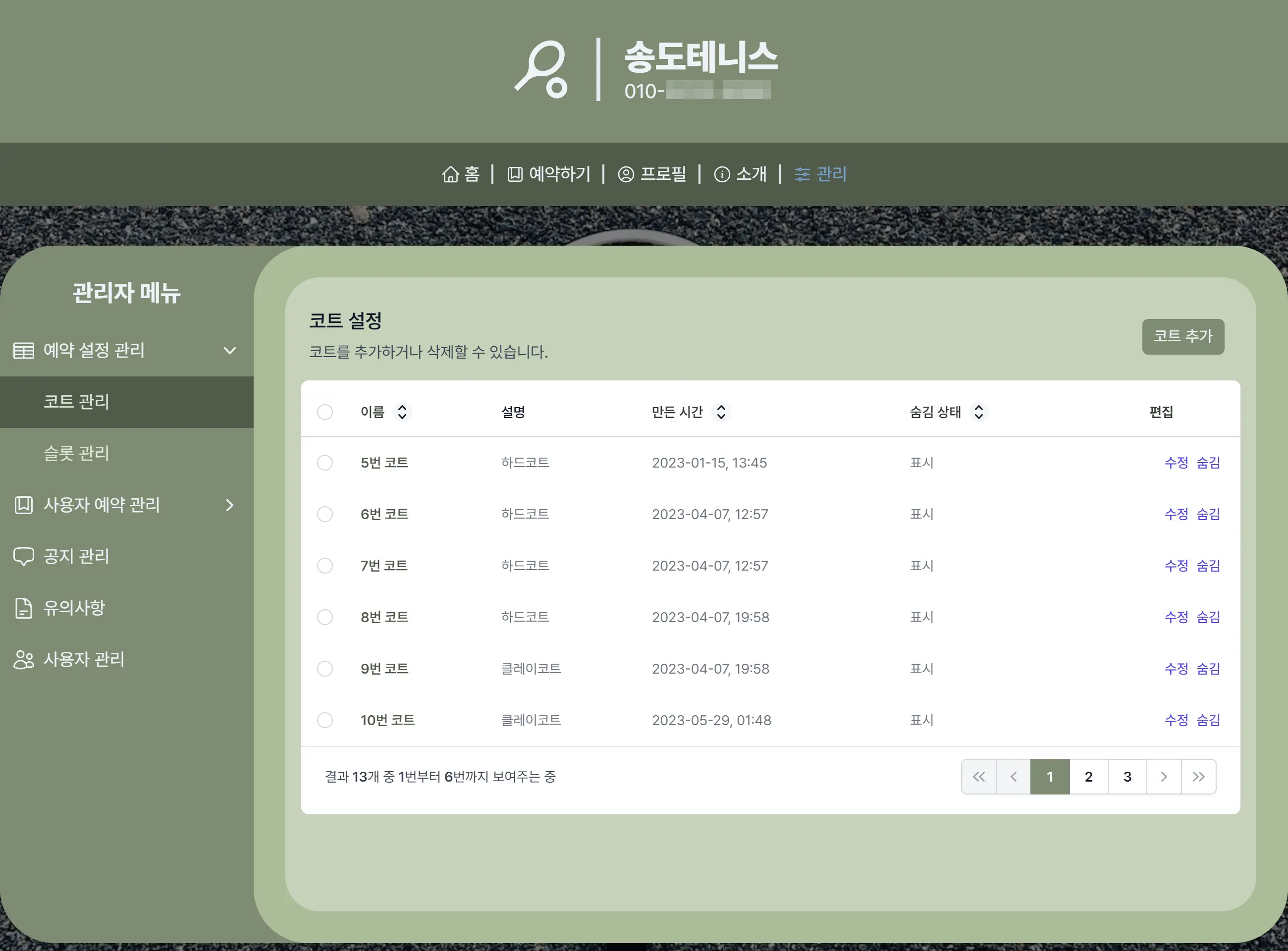 Court Configurations